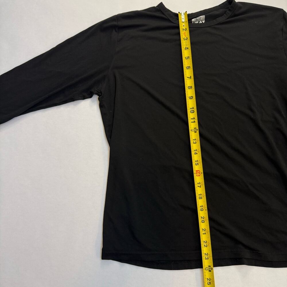32 Degrees Heat Men's L Black Solid Crew Neck Long Sleeve T-Shirt Regular - Picture 6 of 6